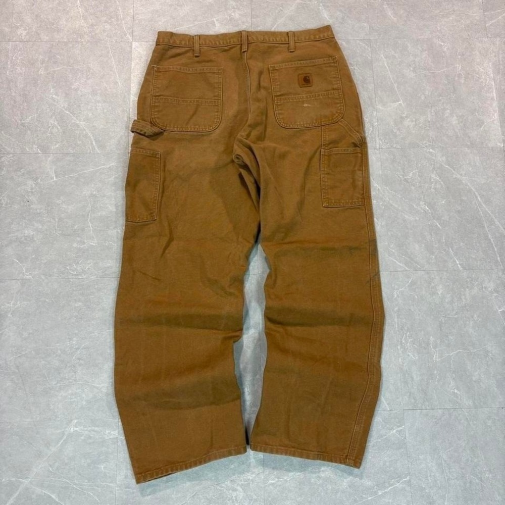 Tan Carhartt carpenter pants